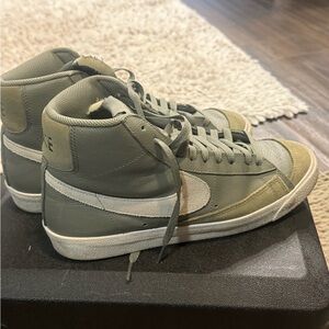 Nike Olive Green High Top Sneakers